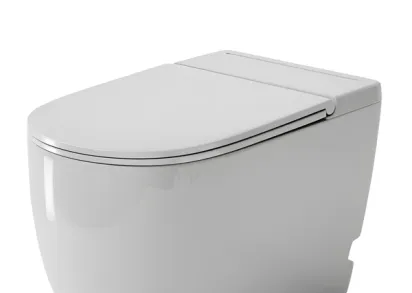 Приставной импульсный унитаз Grossman, крышка тонкая микролифт, белый, GR-PR-5502