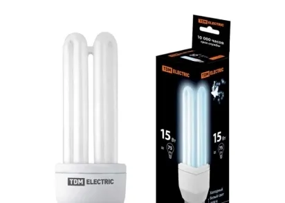 Лампа энергосберегающая TDM Electric E27 15W 4000K матовая SQ0323-0043