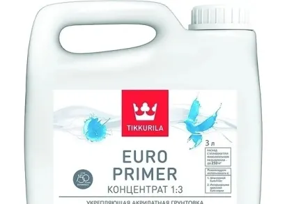 Грунтовка Тиккурила (Tikkurila) EURO PRIMER 3л