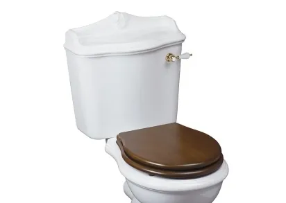 Унитаз компакт Migliore Impero 31136 цвет Белый с бачком с ручкой Золото без сиденья