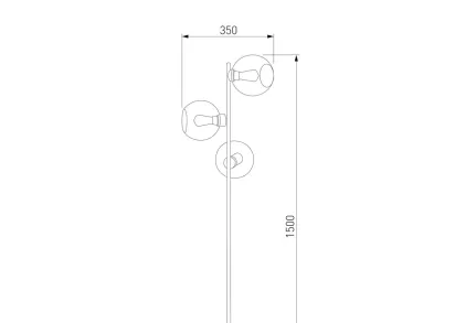 Торшер TK Lighting 5239 Cubus Graphite