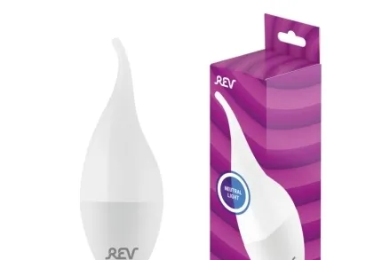 Лампа светодиодная REV FC37 Е14 11W 4000K нейтральный белый свет свеча на ветру 32517 8