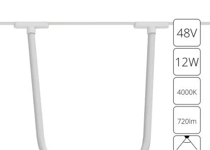 Трековый светодиодный светильник Arte Lamp Rapid A6167PL-1WH