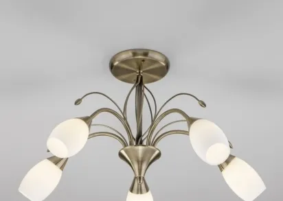 Потолочная люстра Eurosvet 30280/5 античная бронза