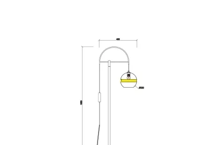 Торшер Vele Luce Diablo VL5694F01