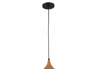 Подвесной светильник IMEX MD.5797-1-P-BK+WOOD