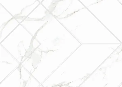 Плитка 0105 Amuletto White Decor 25x50