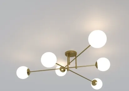 Потолочная люстра Eurosvet Netz 30181/6 латунь