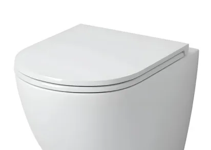 Подвесной унитаз Grossman Торнадо GR-4455SQ, безободковый, с крышкой-сиденьем Soft-Close