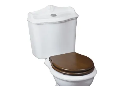 Унитаз компакт Migliore Impero 30349 цвет Белый с бачком с кнопкой Хром без сиденья