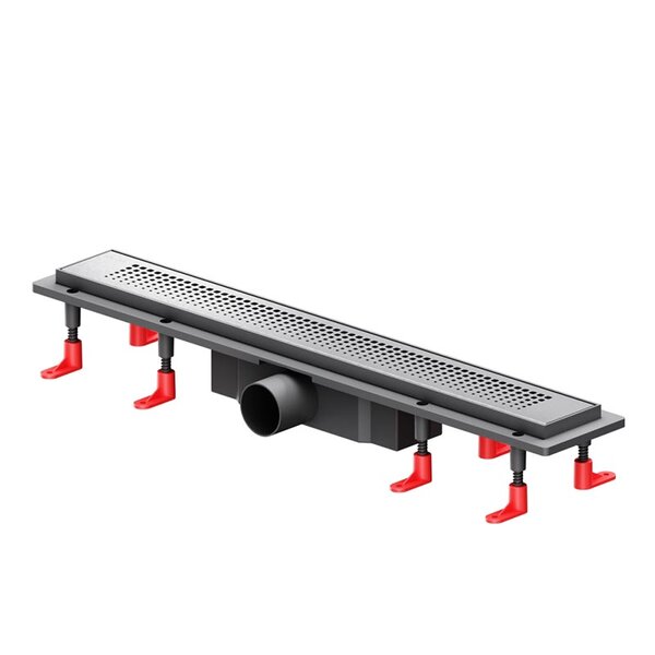 Дренажный канал Am.Pm PrimeFlow W02SC-P11-060-01SB, 60 см, с перфорированной решеткой, цвет хром